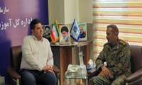 دیدار مدیرکل آموزش فنی و حرفه‌ای استان کردستان با فرمانده گردان یگان ویژه استان
